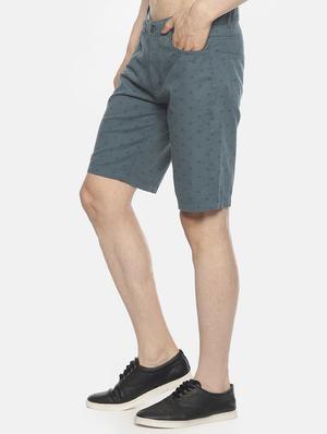 grey printed bermuda shorts - 16762309 - Standard Image - 2