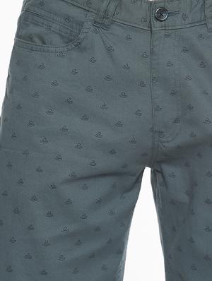 grey printed bermuda shorts - 16762309 - Standard Image - 5