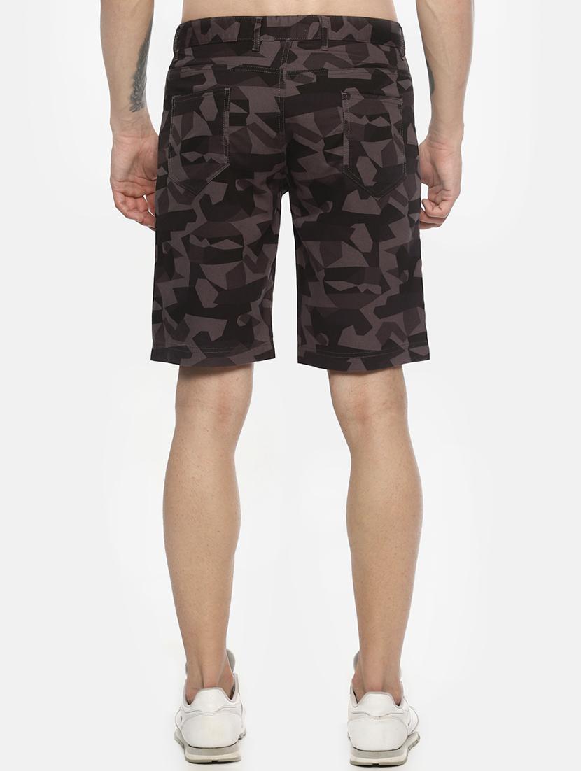 grey camouflage print bermuda shorts - 16762313 - Zoom Image - 3