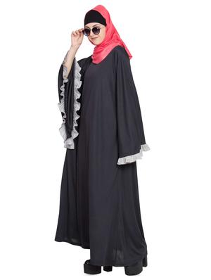 solid a-line cloaks & abaya - 16762322 - Standard Image - 4