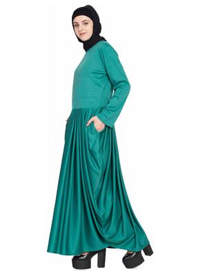 solid a-line cloaks & abaya - 16762324 - Standard Image - 2