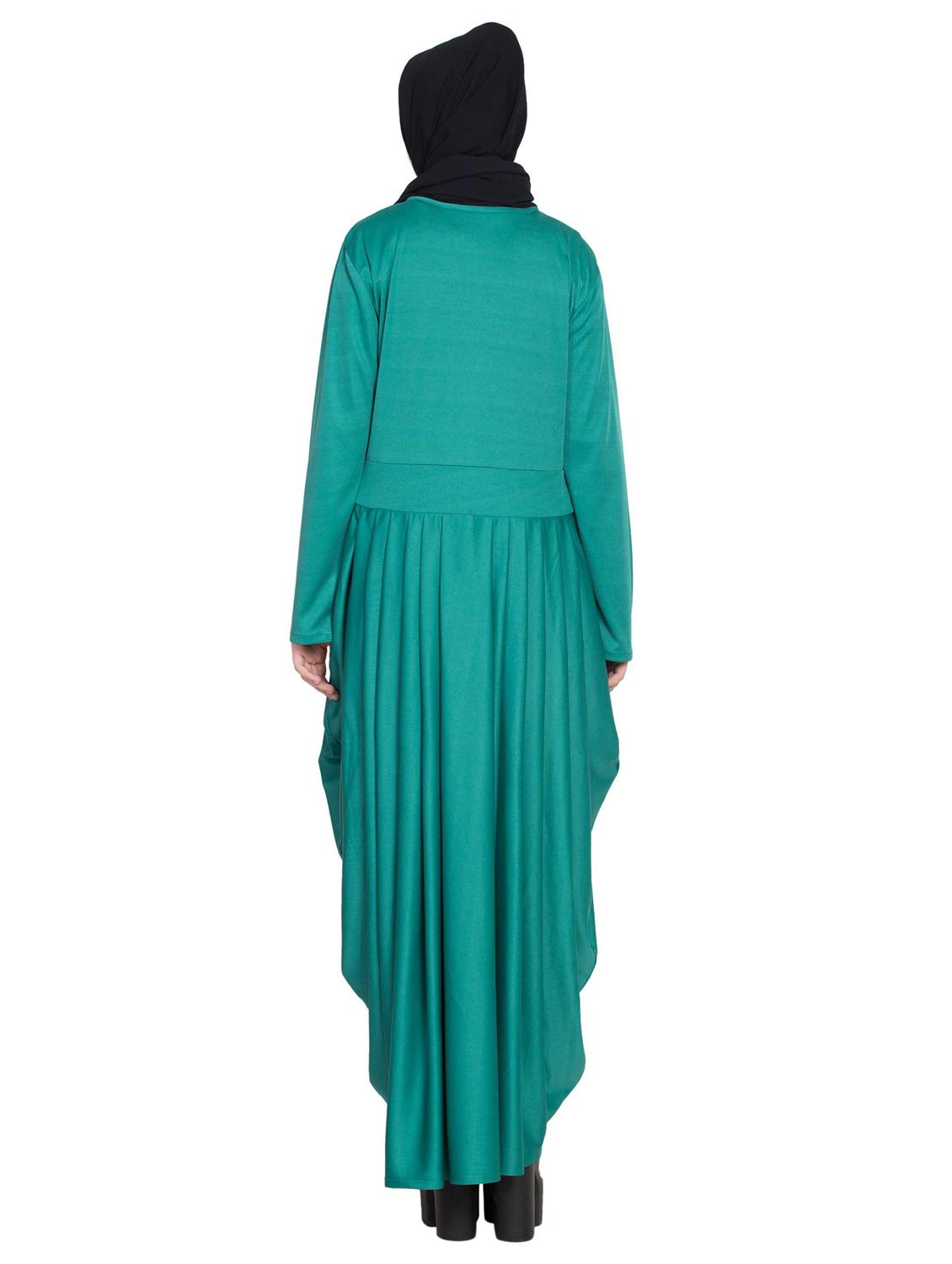 solid a-line cloaks & abaya - 16762324 - Zoom Image - 4