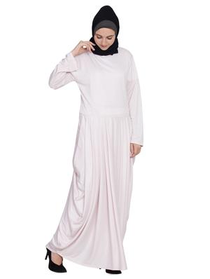 solid fit & flare cloaks & abaya - 16762329 - Standard Image - 4