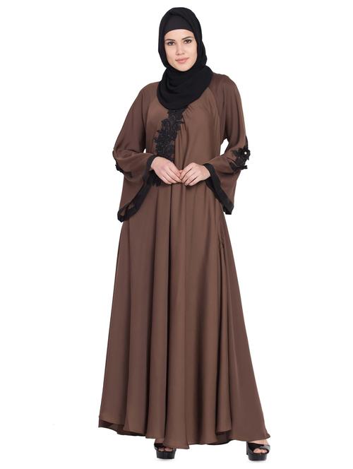applique a-line cloaks & abaya - 16762330 - Standard Image - 1