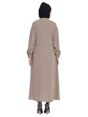 solid a-line cloaks & abaya - 16762333 - Standard Image - 3
