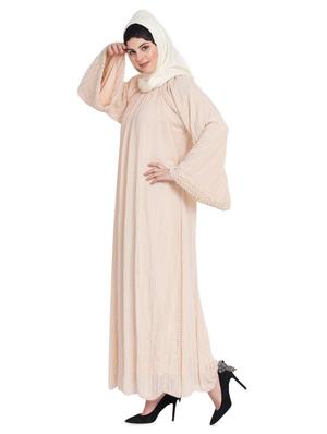 solid embellished cloaks & abaya - 16762337 - Standard Image - 2
