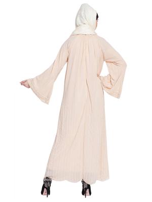 solid embellished cloaks & abaya - 16762337 - Standard Image - 3