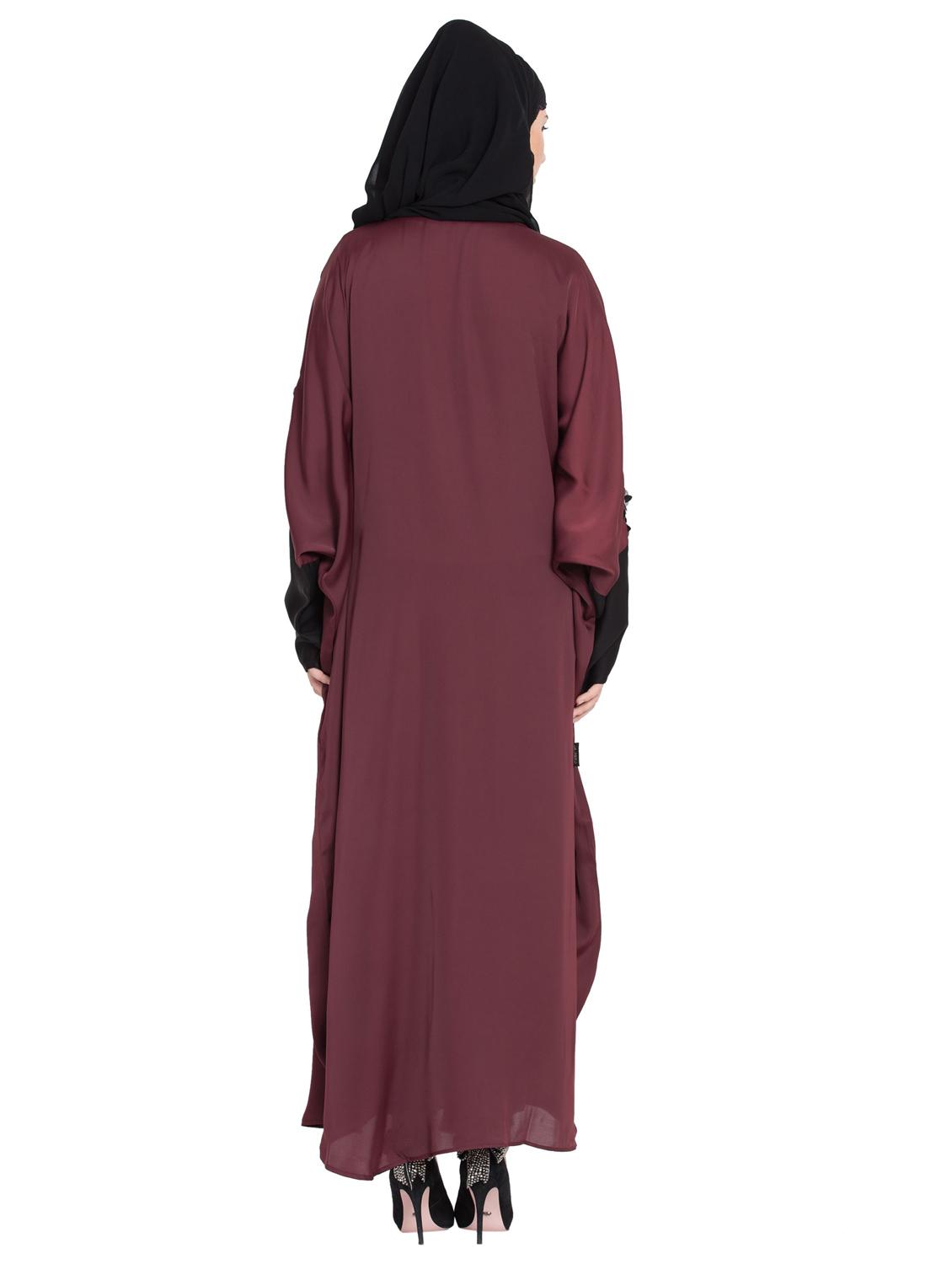 applique a-line cloaks & abaya - 16762353 - Zoom Image - 3