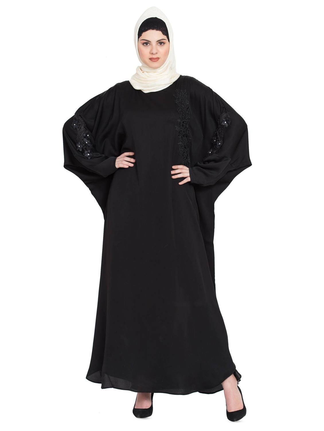 applique a-line cloaks & abaya - 16762360 - Zoom Image - 1