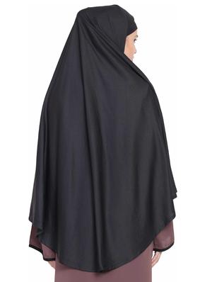 solid a-line abaya - 16762372 - Standard Image - 3