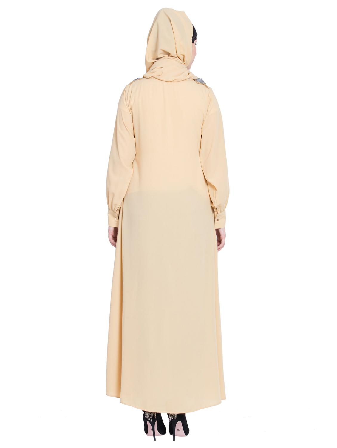 applique a-line cloaks & abaya - 16762383 - Zoom Image - 4