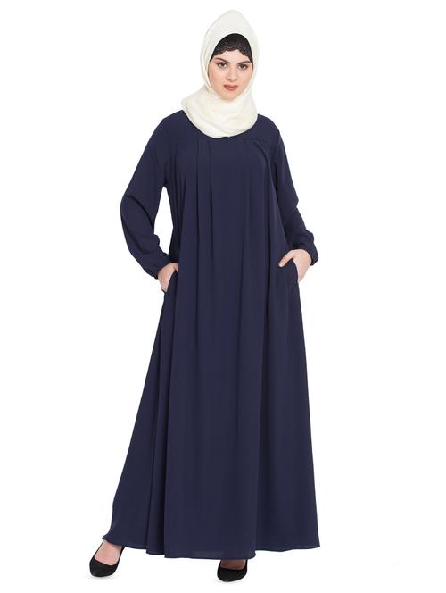 solid a-line cloaks & abaya - 16762409 - Standard Image - 1