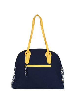 blue canvas regular handbag - 16762483 - Standard Image - 2
