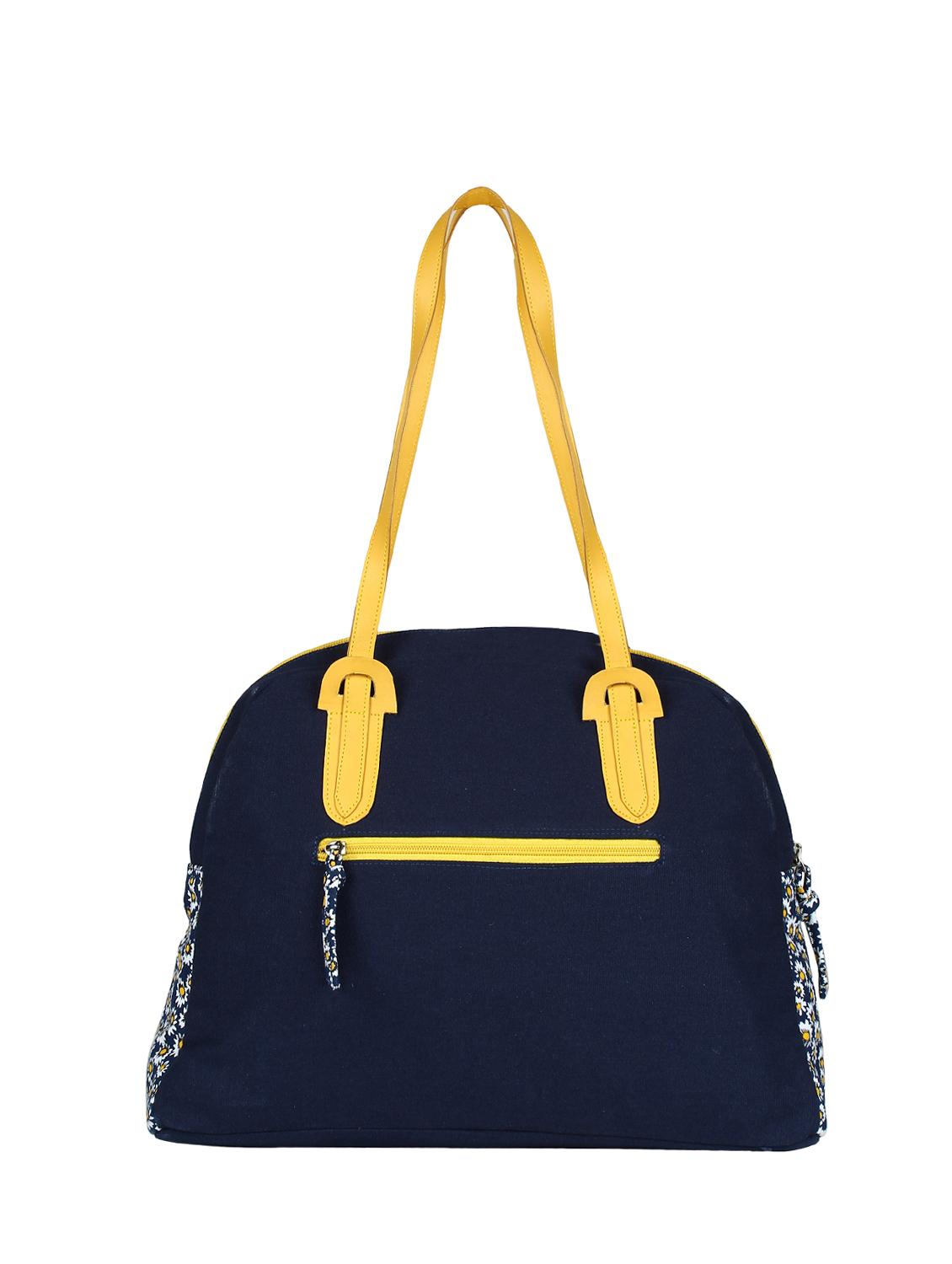 blue canvas regular handbag - 16762483 - Zoom Image - 2