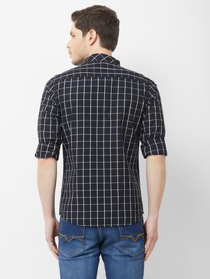 black checkered casual shirt - 16762711 - Standard Image - 3