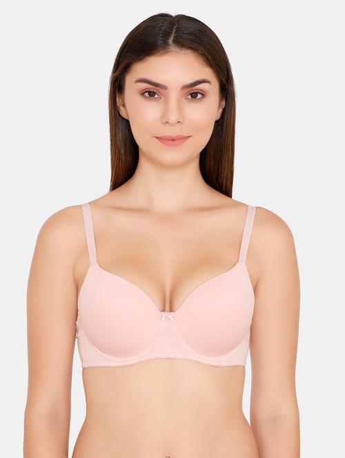 bow patch solid t-shirt bra - 16762810 - Standard Image - 1