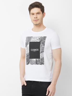 white chest printed t-shirt - 16762832 - Standard Image - 2