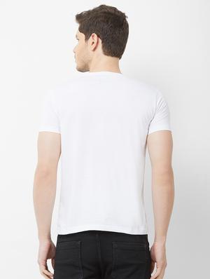 white chest printed t-shirt - 16762832 - Standard Image - 3
