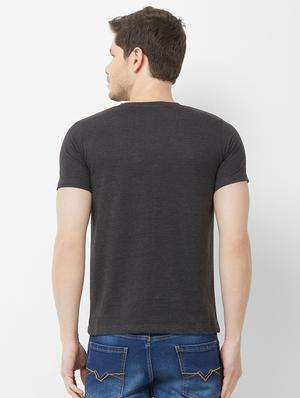 grey chest printed t-shirt - 16762835 - Standard Image - 3
