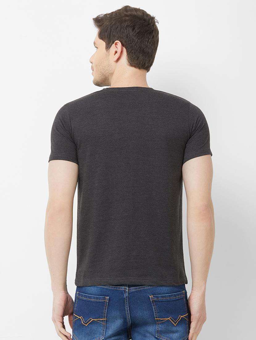 grey chest printed t-shirt - 16762835 - Zoom Image - 3