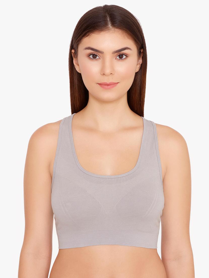 racer back solid sports bra - 16762856 - Zoom Image - 1