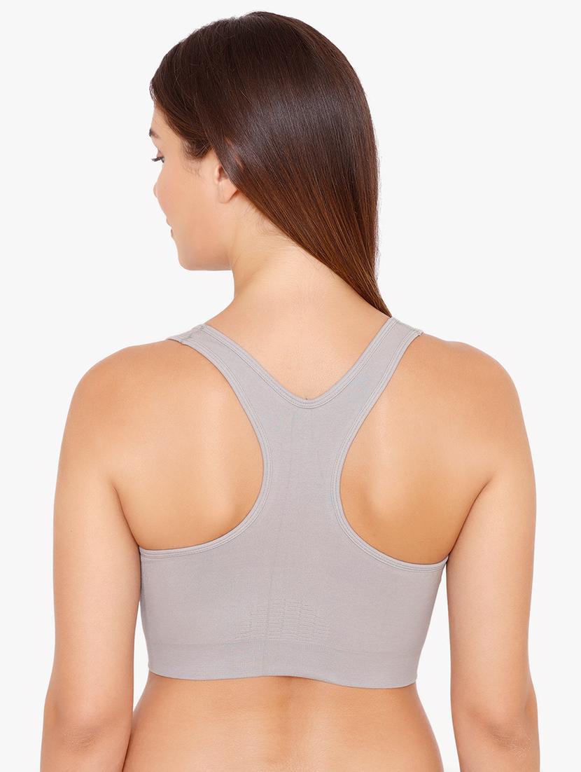 racer back solid sports bra - 16762856 - Zoom Image - 2