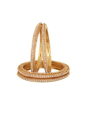 white gold tone metal bangle - 16762861 - Standard Image - 4