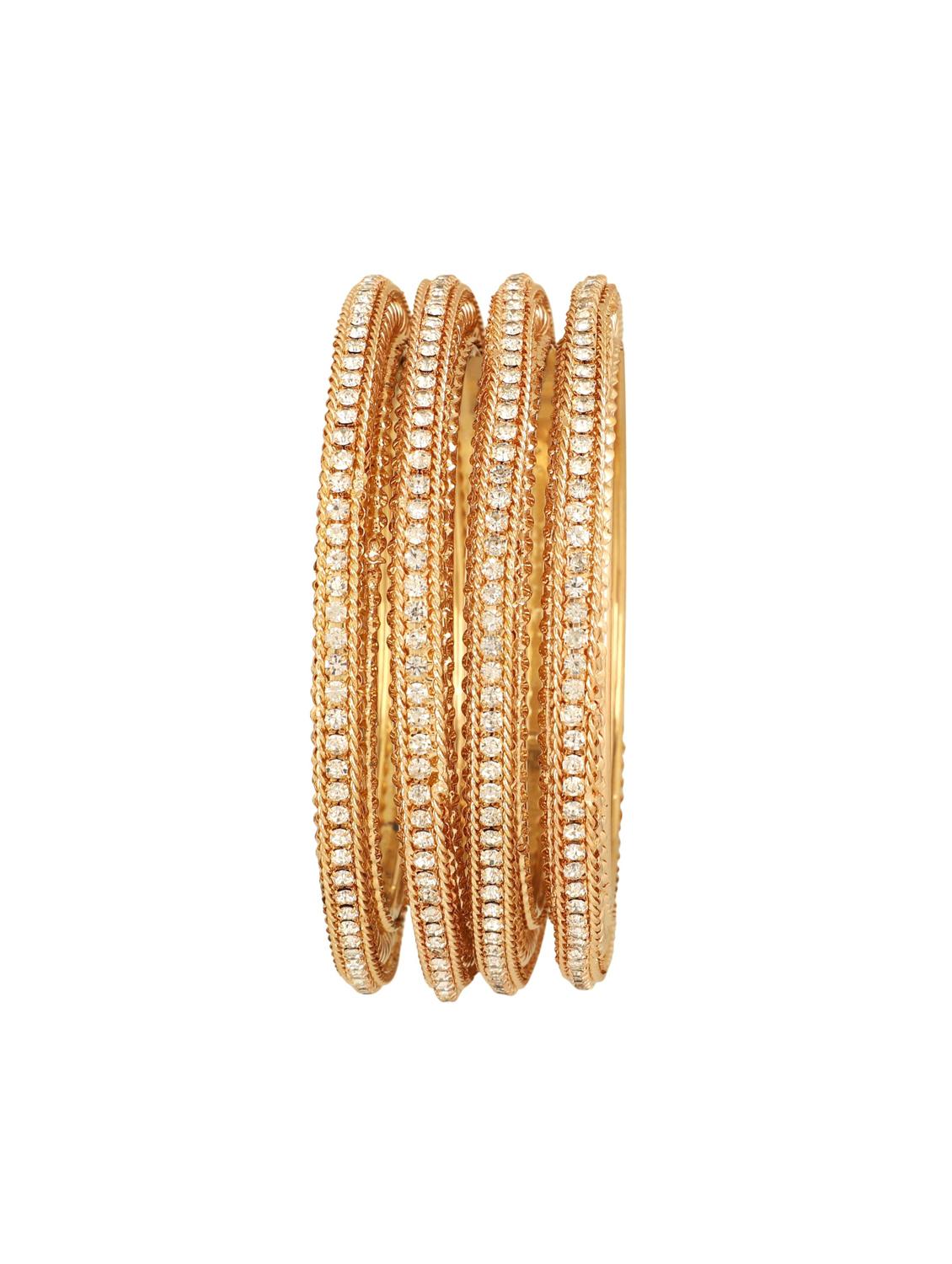 white gold tone metal bangle - 16762861 - Zoom Image - 2