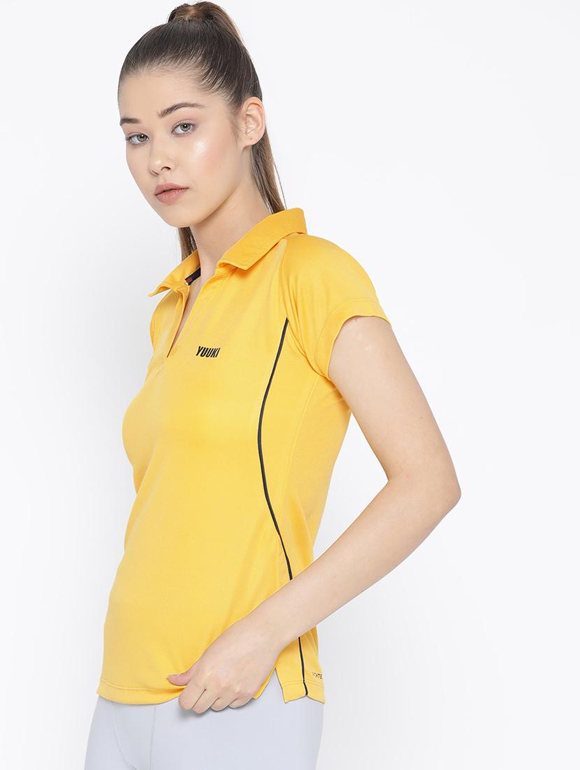 polo neck contrast piping tee - 16763035 - Zoom Image - 2