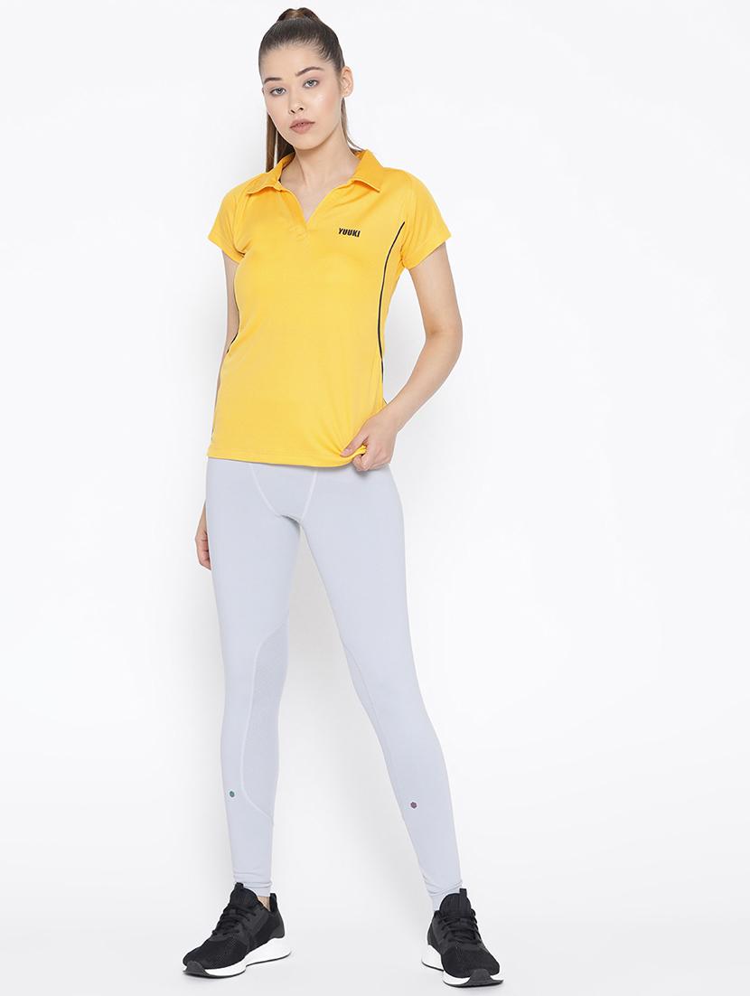 polo neck contrast piping tee - 16763035 - Zoom Image - 4