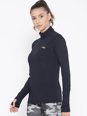 turtle neck thumb hole sleeved tee - 16763036 - Standard Image - 2