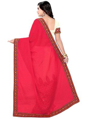 embroidered half and half saree with blouse - 16763093 - Standard Image - 2