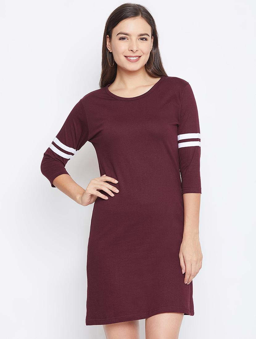 crew neck varsity sheath dress - 16763166 - Zoom Image - 1