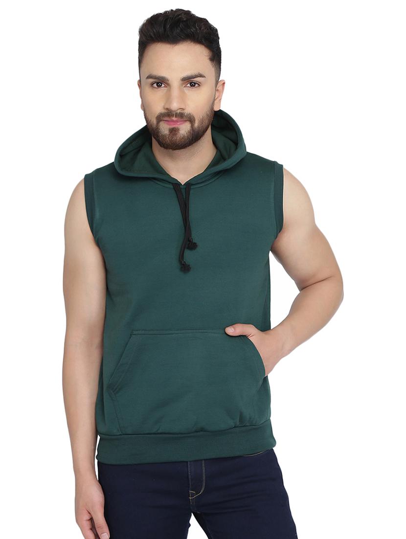 green solid sweatshirt - 16763208 - Zoom Image - 1