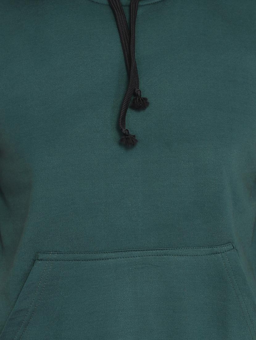 green solid sweatshirt - 16763208 - Zoom Image - 5