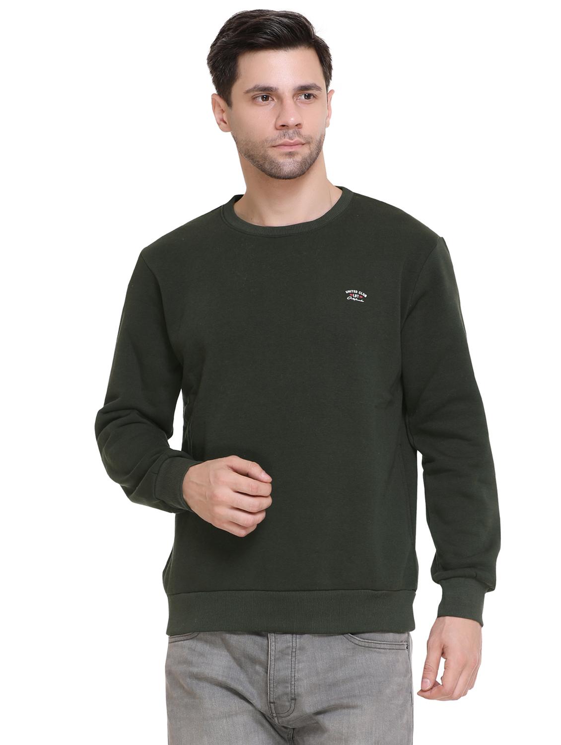 green solid sweatshirt - 16763350 - Zoom Image - 1