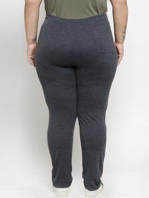 high rise plus track pant - 16763452 - Standard Image - 3
