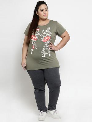 high rise plus track pant - 16763452 - Standard Image - 4