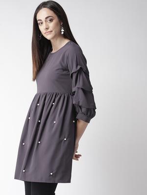 tie back pearl embellished tunic - 16763470 - Standard Image - 2