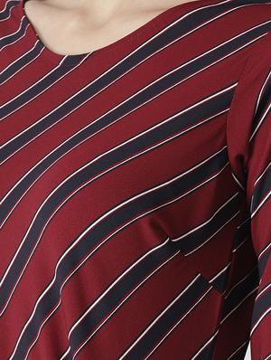 bell sleeved striped top - 16763490 - Standard Image - 5