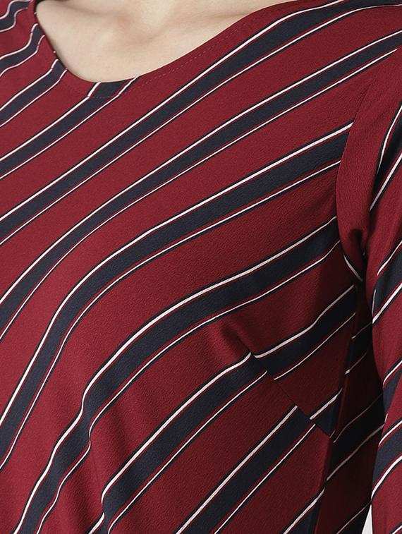 bell sleeved striped top - 16763490 - Zoom Image - 5