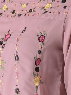 crew neck embroidered top - 16763491 - Standard Image - 5