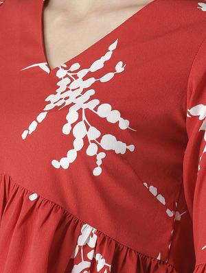 bell sleeved gathered hem top - 16763496 - Standard Image - 5