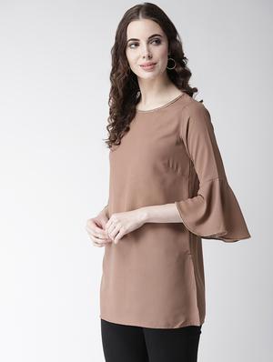 bell sleeved solid top - 16763499 - Standard Image - 2
