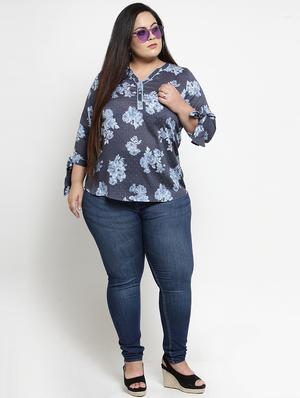 tie up sleeved floral top - 16763548 - Standard Image - 4