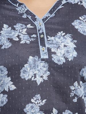 tie up sleeved floral top - 16763548 - Standard Image - 5
