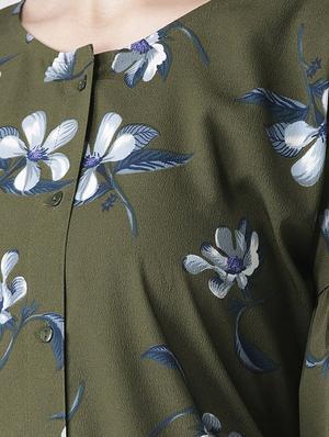 bishop sleeved floral a-line dress - 16763556 - Standard Image - 4
