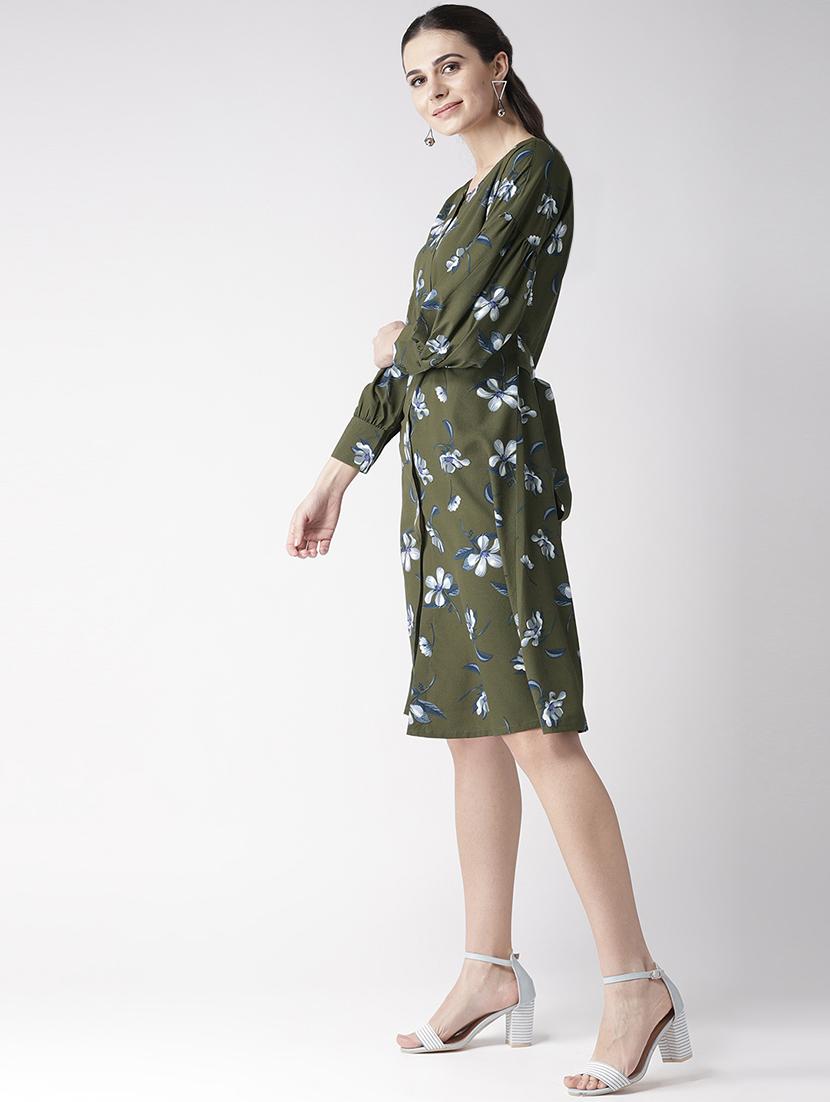 bishop sleeved floral a-line dress - 16763556 - Zoom Image - 2