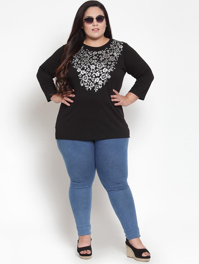 round neck printed top - 16763568 - Zoom Image - 4