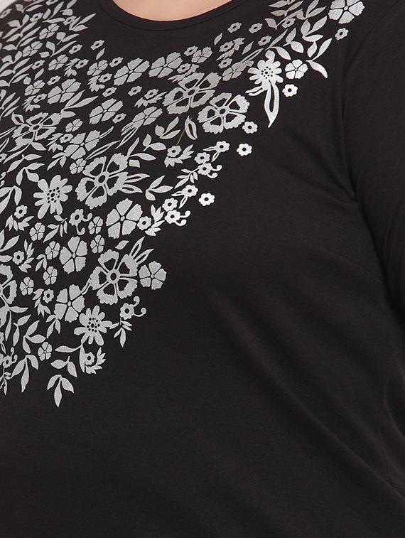 round neck printed top - 16763568 - Zoom Image - 5